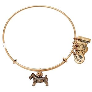 Alex & Ani Monopoly Gold Scotty Dog Charm Bangle Bracelet - Terrier Charm